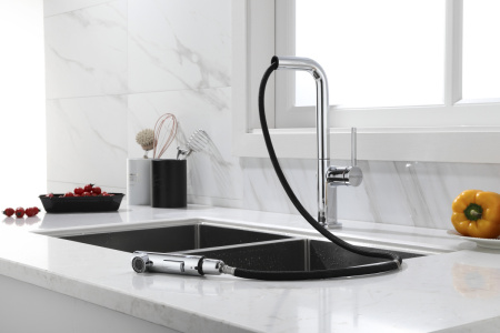 Смеситель для кухни Paulmark NEO Ne214419-CR на мойку хром